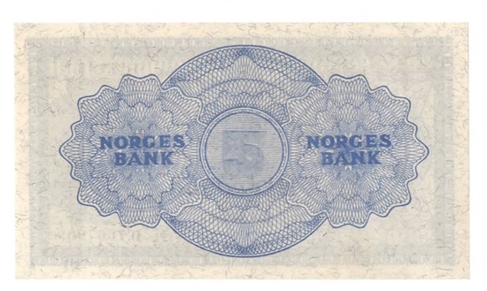 5 kroner 1948 D kv. 0/01