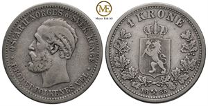 1 krone 1888 Oscar II. Kv.1