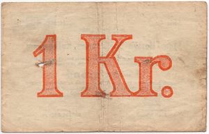 1 krone 1949/50 Serie Cc. Store Norske Spitbergen. Kv.1/1-