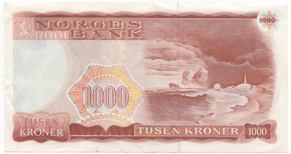 1000 kroner 1985 D.0904214. Kv.1
