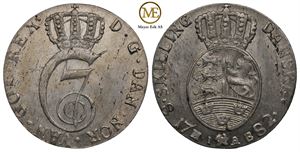 8 skilling 1782 Christian VII. Kv.0