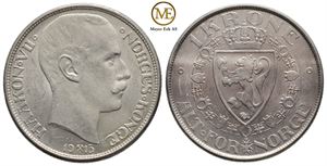 1 krone 1915 Haakon VII. Kv.0/01