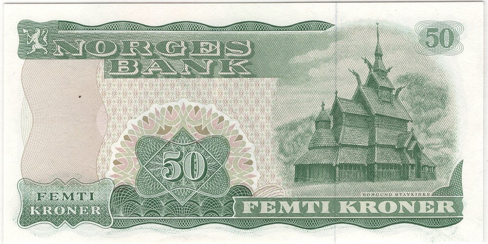 50 kroner 1981 Z.0437374 erstatningsseddel. Kv.0