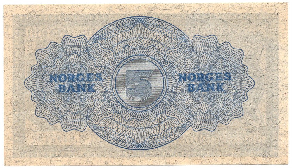 5 kroner 1945 A.6407137. Kv.0/01