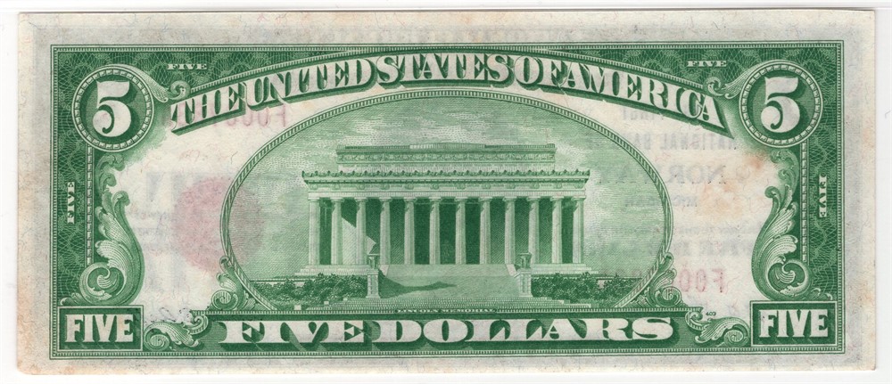 5 dollar National Bank of Norway. Kv.01