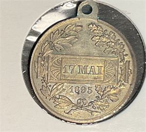 17 mai medalje 1895 JA 21 sølv kv 0/01