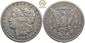 Morgan dollar 1878 CC. Kv.1/1+