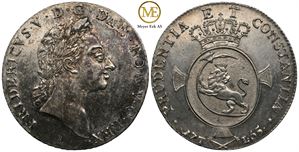 Speciedaler 1765 Frederik V. Ex. Shou og Zink. Praktfult eksemplar