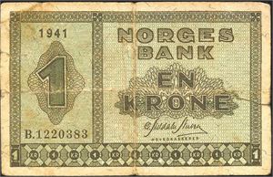 1 kr 1941 kv. 1-