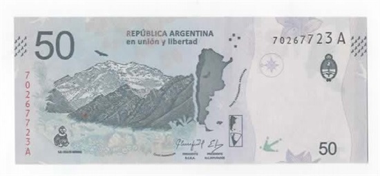 Argentina 50 pesos u/år (2018) kv. 0