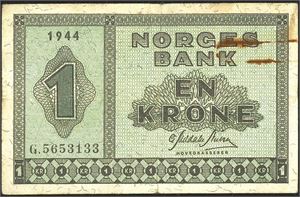 1 kr 1944G kv. 1-