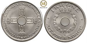 1 krone 1947 Haakon VII. Prakt