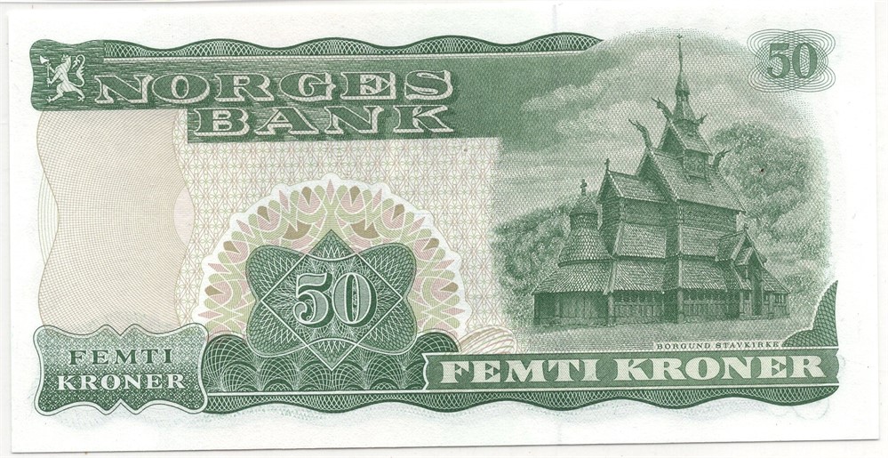 50 kroner 1983 Z.0553373 erstatningsseddel. Kv.0