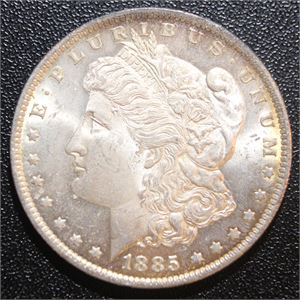 USA 1 dollar 1885 O kv. God 01