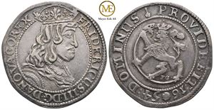 1/2 speciedaler 1654 Frederik III. RR. Kv.1+