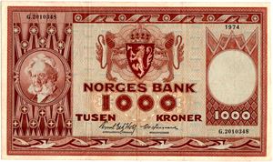 1000 kroner 1974 G erstatning Ex.RMF 3.4.2004 Kv.1