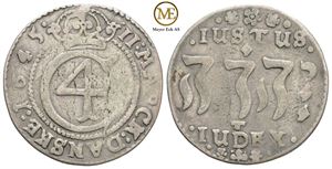 2 mark 1645 Christian VI. Kv.1/1+