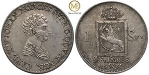 Speciedaler 1831 Carl XIV Johan. Kv.1+/01