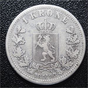 1 krone 1893 kv. God 1