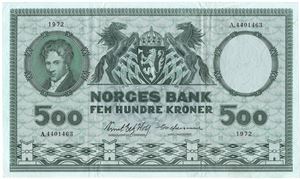 500 kroner 1972 A.4401463. Kv.1/1+