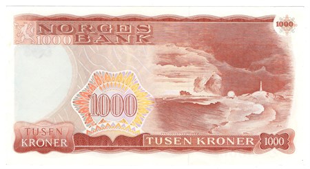 1000 kroner 1985 C. Kv.1+