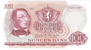 100 kroner 1977 H. Kv.0