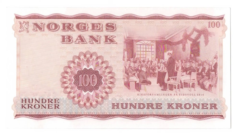 Norge 100 kroner 1968 H kv. 0