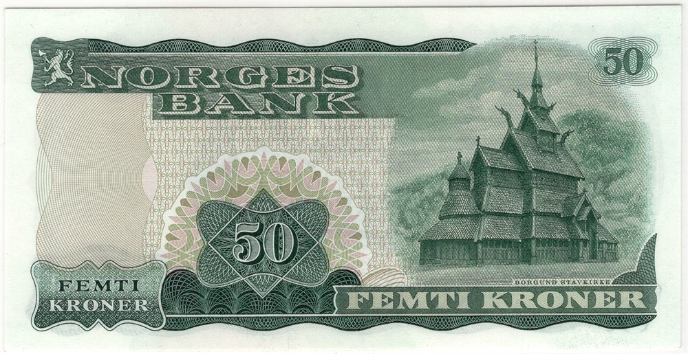 50 kroner 1966 A.4386454. Kv.0