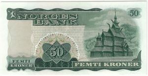 50 kroner 1966 A.4386454. Kv.0