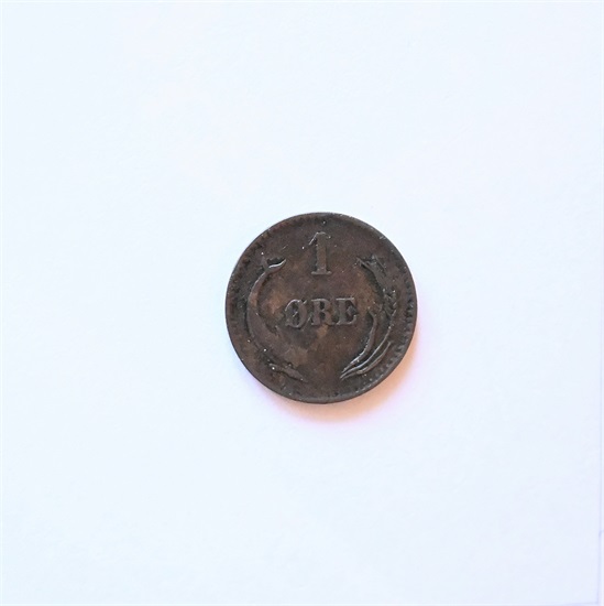 Danmark 1 øre 1878 kv. 1/1+
