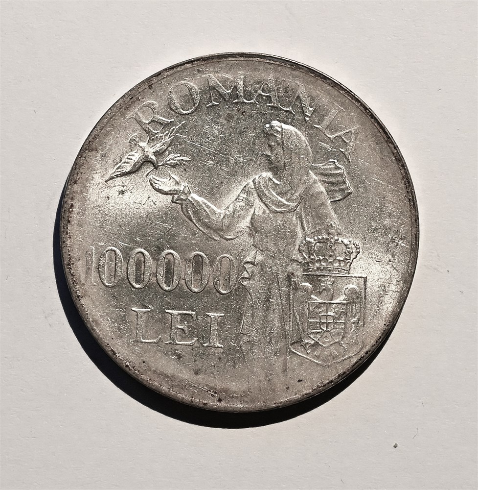 Romania 100.000 lei 1946 kv. 0/01