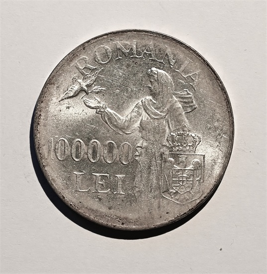 Romania 100.000 lei 1946 kv. 0/01
