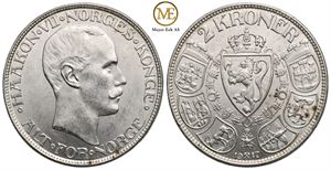 2 kroner 1917 Haakon VII. Kv.0