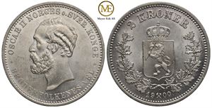 2 kroner 1900 Oscar II. Kv.0