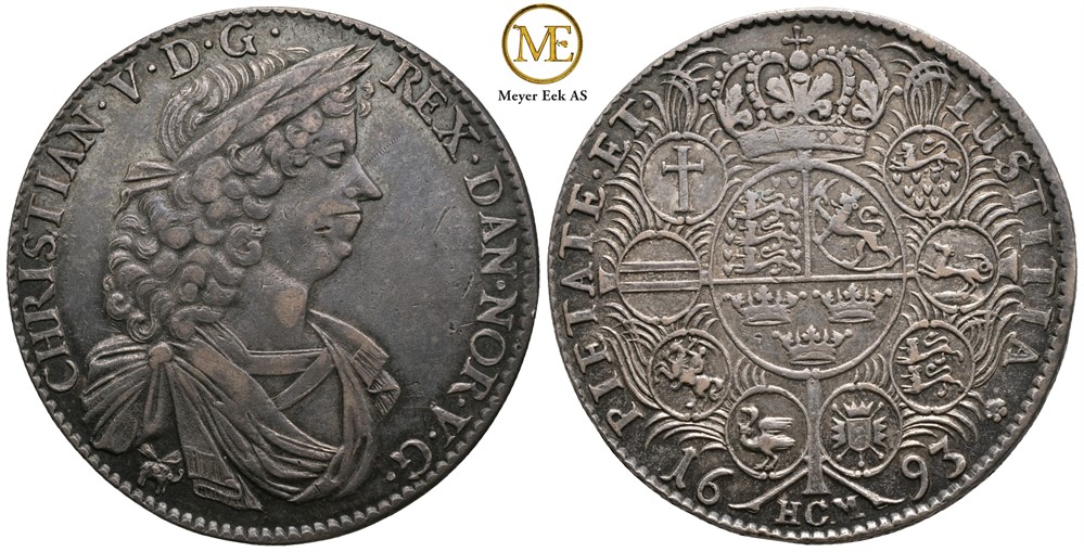 Speciedaler 1693 Christian V. Kv.01