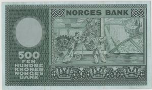 500 kroner 1974 G.2004237. Erstatningsseddel. Kv.1+/01