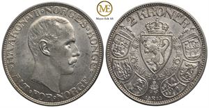 2 kroner 1910 Haakon VII. Kv.0