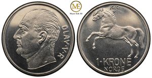 1 krone 1969 Olav V. Prakt eksemplar
