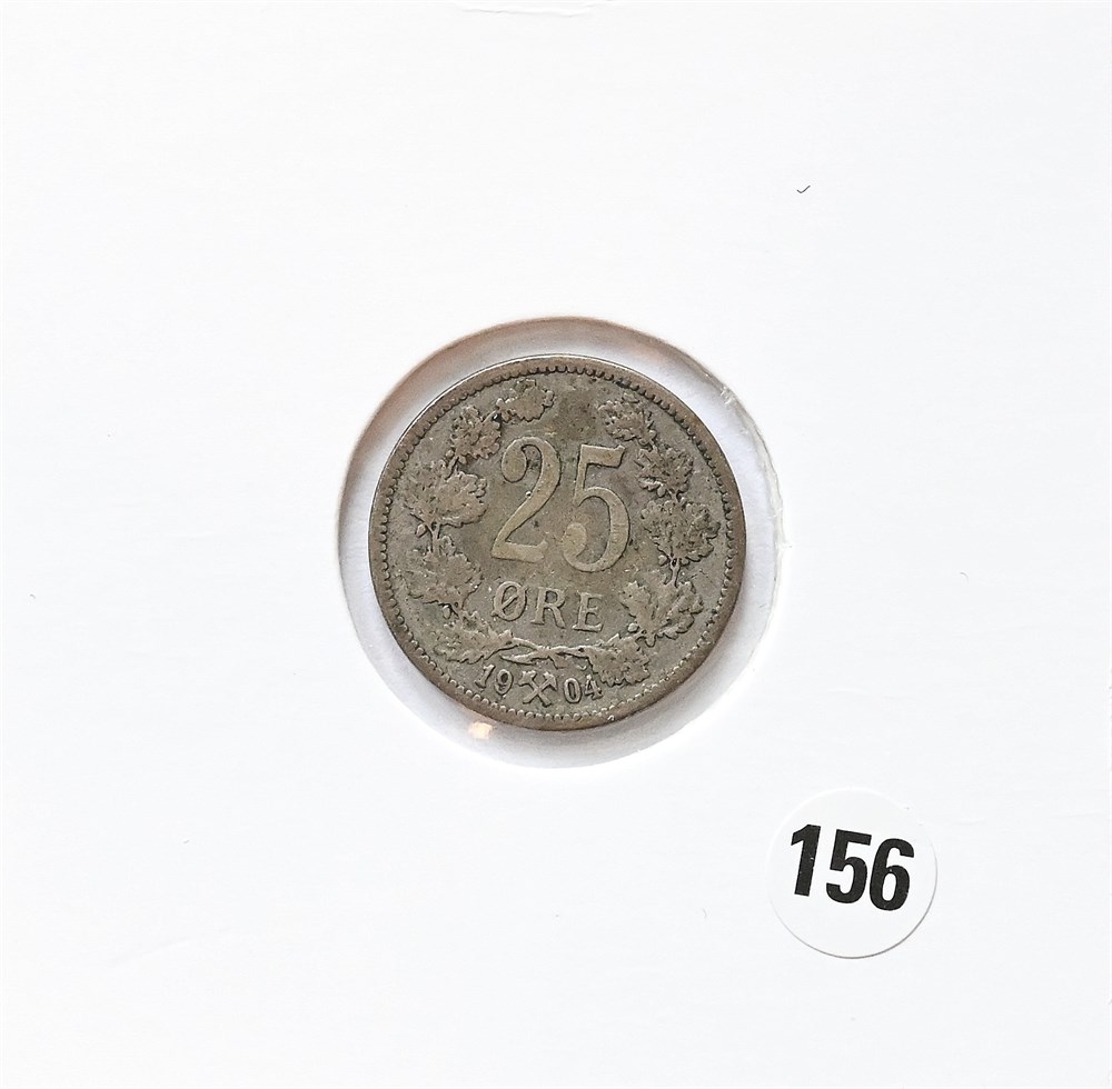 Norge 25 øre 1904 kv. 1