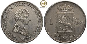 Speciedaler 1835 Carl XIV Johan. Kv.01