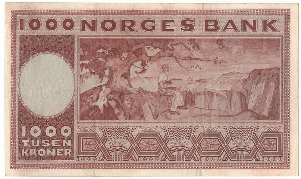 1000 kroner 1973 A.4937254. Kv.1+