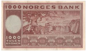 1000 kroner 1973 A.4937254. Kv.1+