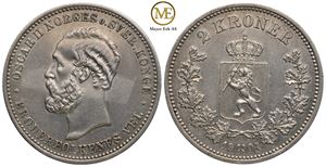 2 kroner 1904 Oscar II. Kv.01