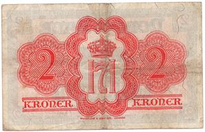 2 kroner 1942 A.640342 London Utg. Kv.1