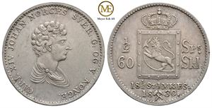 1/2 speciedaler 1830 Carl XIV Johan. Kv.01
