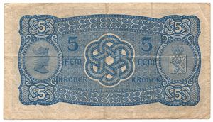 5 kroner 1934 N. Kv.1/1-