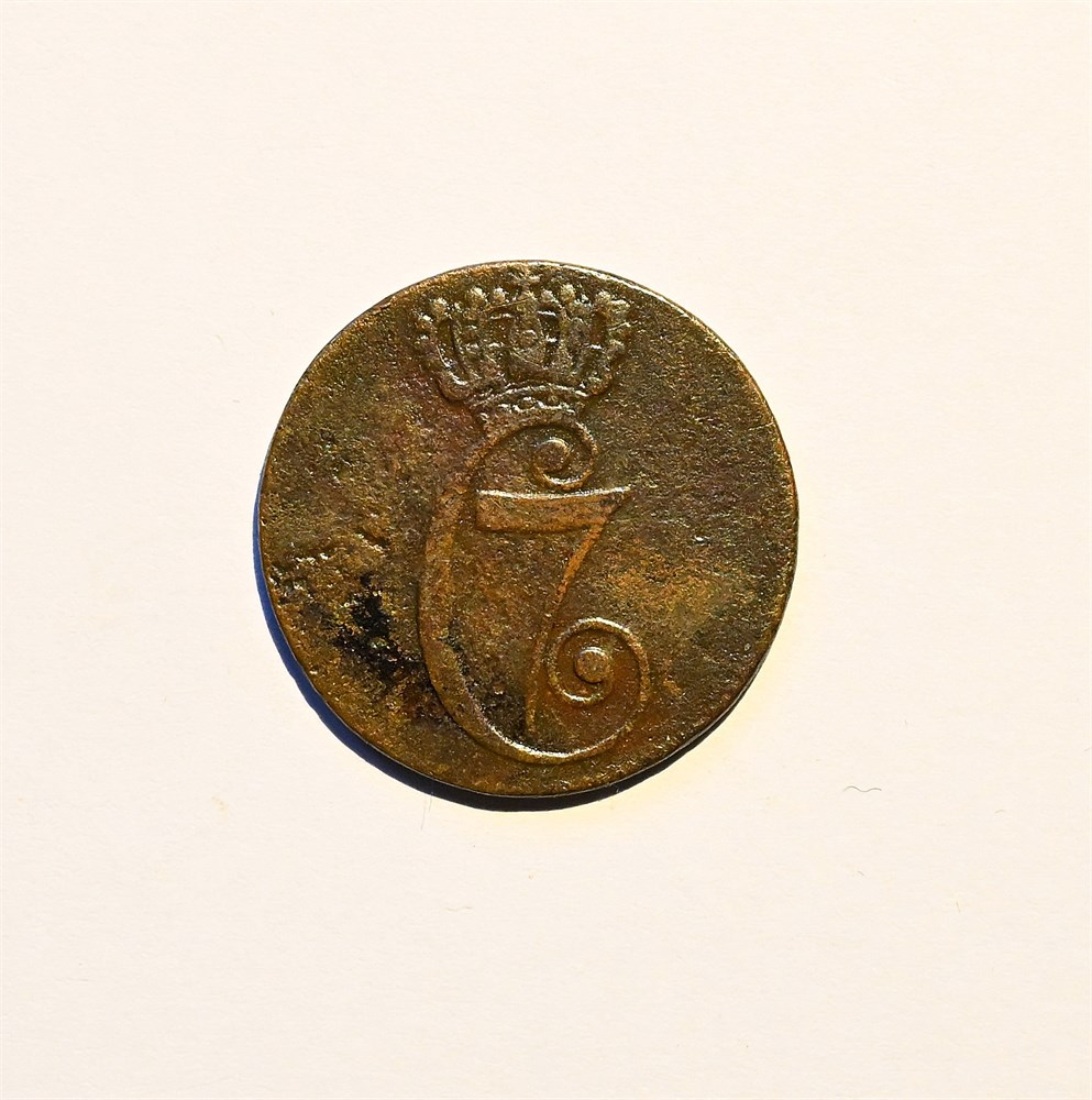 Danmark 1/2 skilling 1771 kv. 1/1+