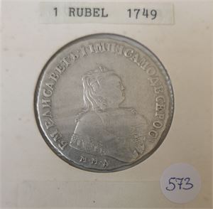 Russland 1 rubel 1749