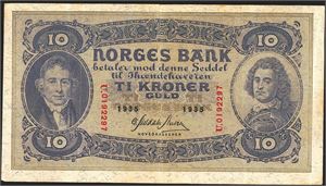 10 kr 1935U kv. nær 1