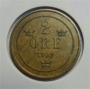 2 øre 1902 Kv.0